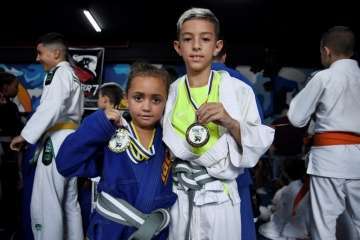 El Club Taz Jinámar participó este sábado en el I Encuentro Joven Brazilian Jiu Jitsu, en la capital grancanaria (Foto TA)